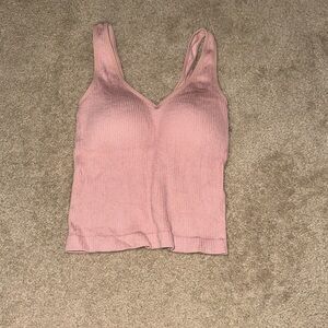 Altar'd State Pink Ribbed Camisole